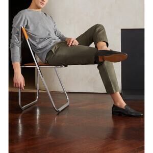 Jack Erwin Men's Edward Penny Loafer Black Pebble Grain Size 10 NIB